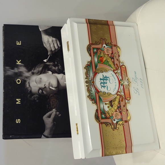 My father's cigars Garcia White clutch wood cigar box handbag lined Handbag Rare - Picture 2 of 10